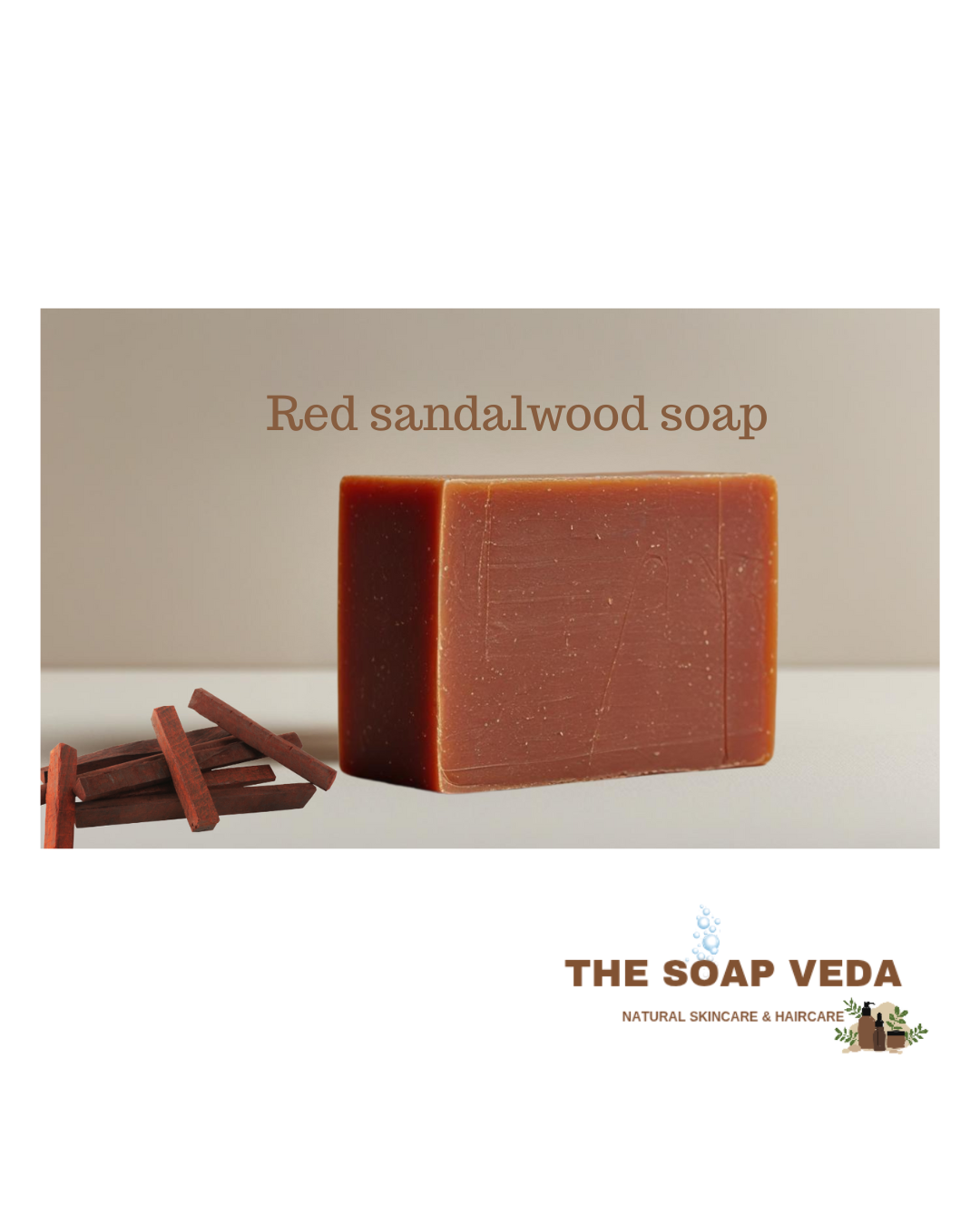 Red sandalwood soap - For acne / pimple control