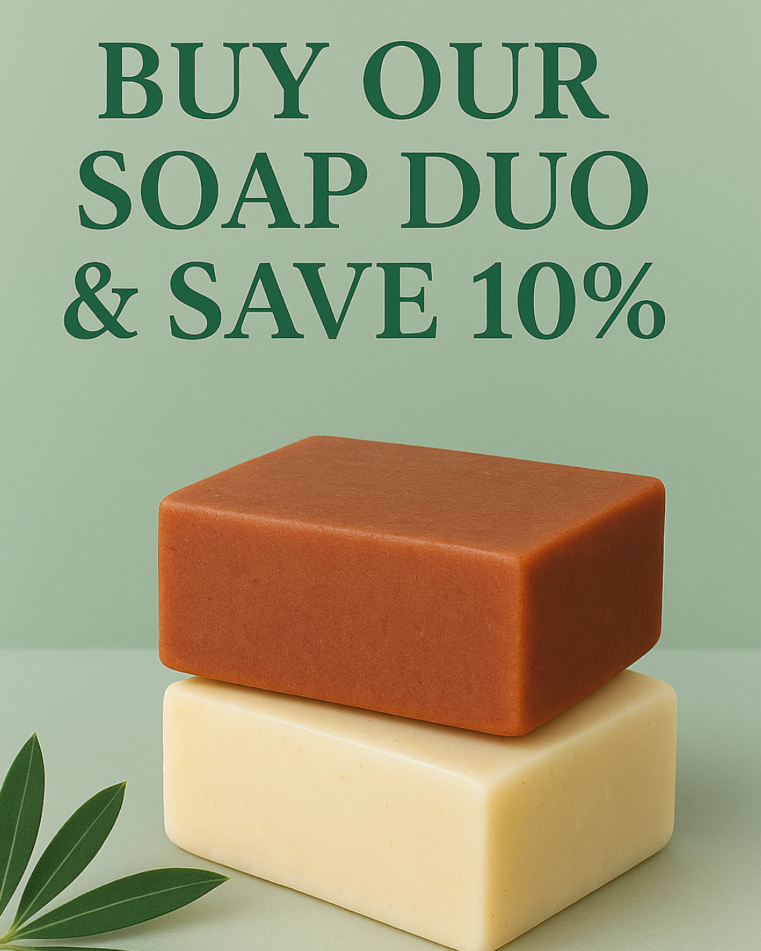 Redsandalwood soap & coconut milk soap duo