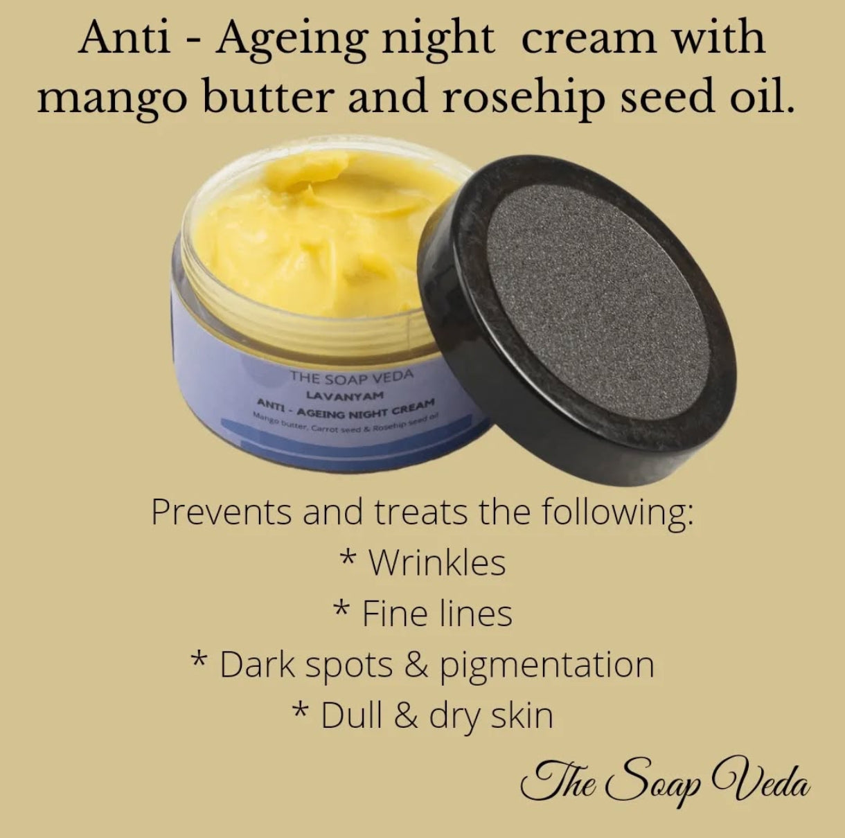 Lavanyam night cream - For wrinkle-free soft skin