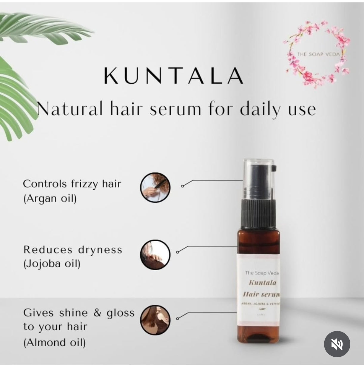 Kuntala - Hair serum - for frizz-free soft & silky hair