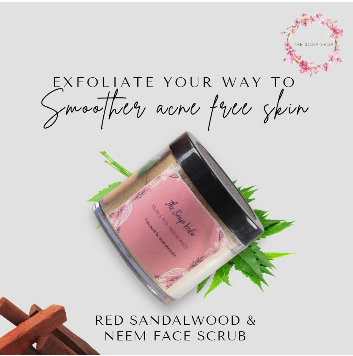 Red sandalwood Facewash Powder - For Acne Free Skin
