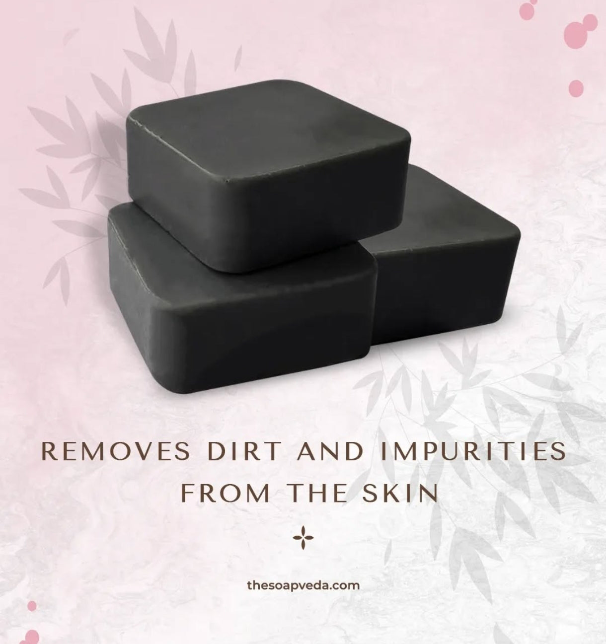 Activated charcoal soap - For de-tan & dirt removal
