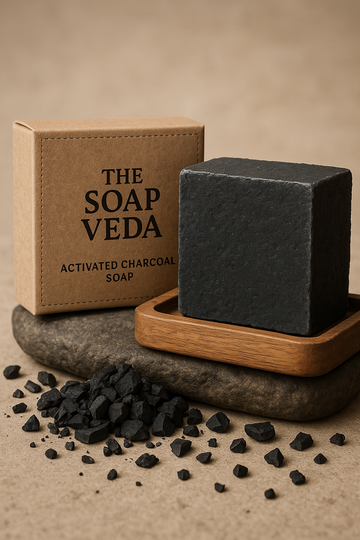 Activated charcoal soap - For de-tan & dirt removal